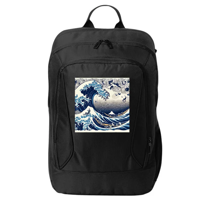 Blue Cats Wave For Kamala City Backpack