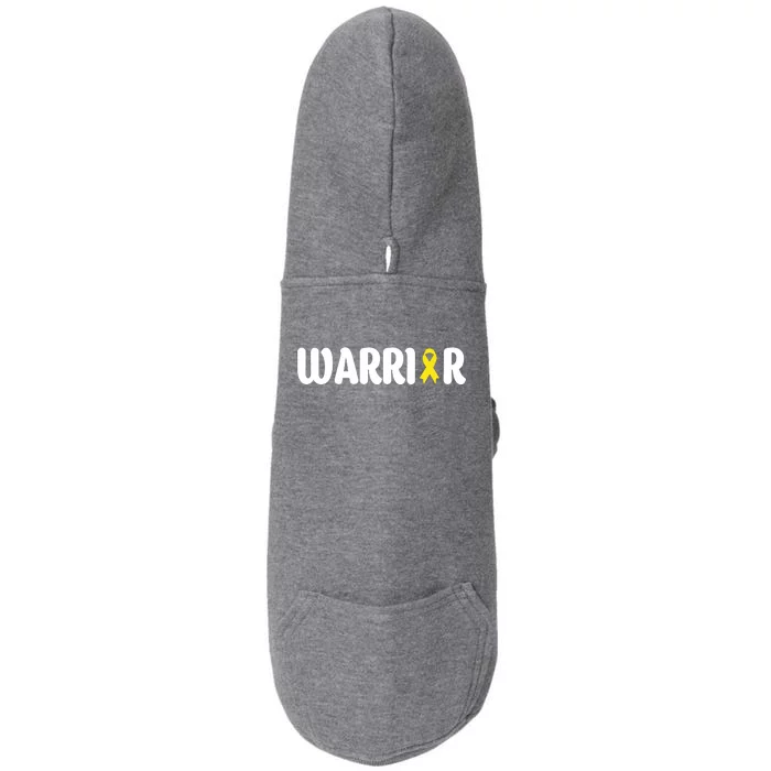 Bladder Cancer Warrior Gift Awareness Fighter Quote Saying Gift Doggie 3-End Fleece Hoodie