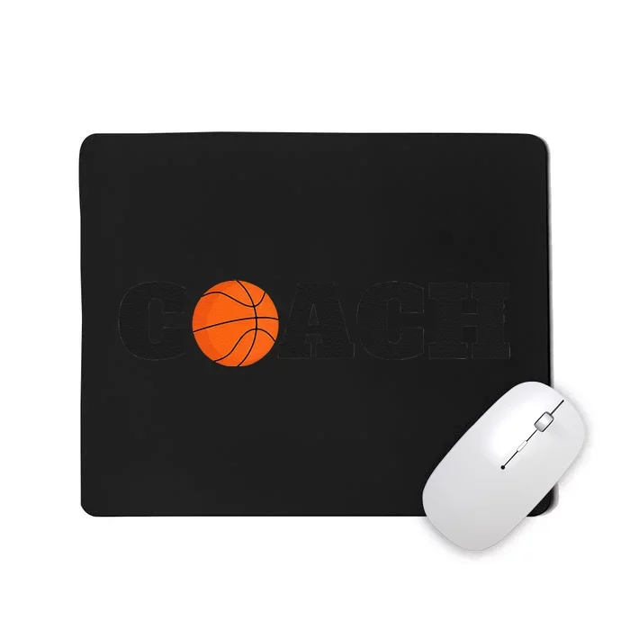 Basketball Coach With Basketball Mousepad