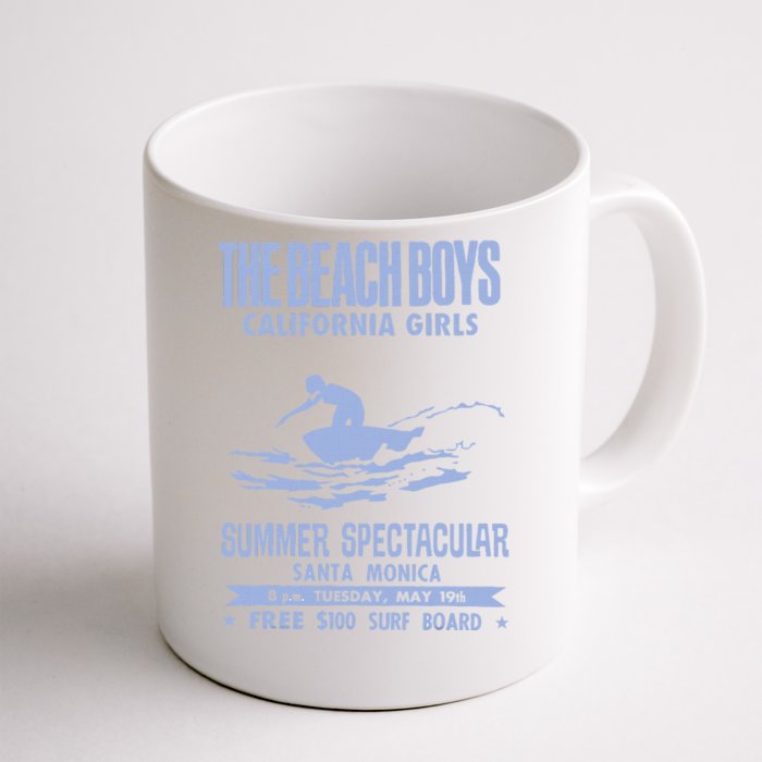 Beach California White Front & Back Coffee Mug