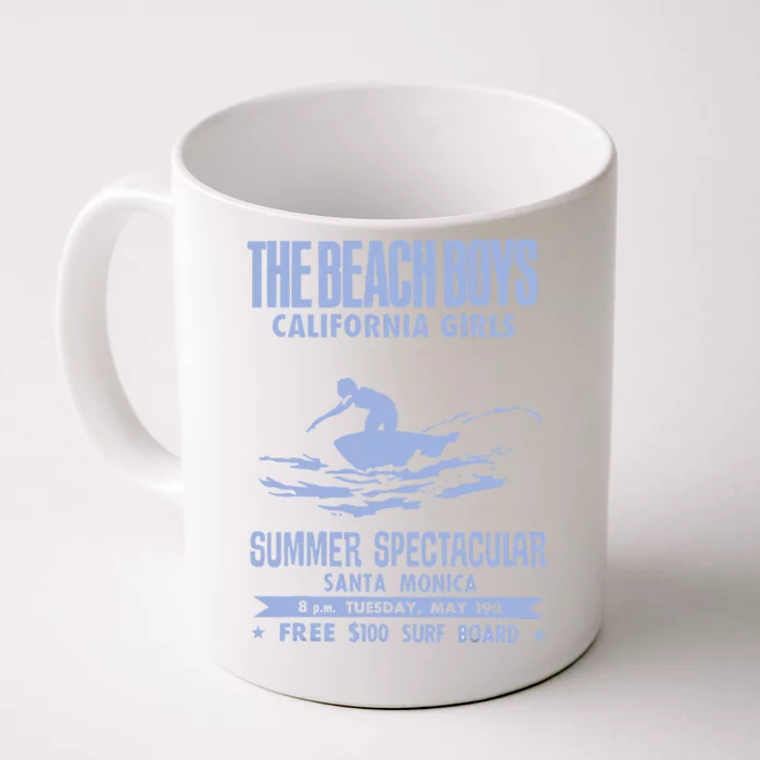 Beach California White Front & Back Coffee Mug