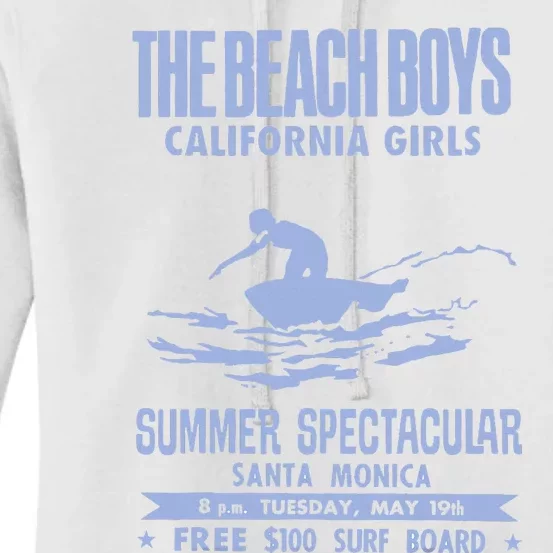 Beach California White Women's Pullover Hoodie