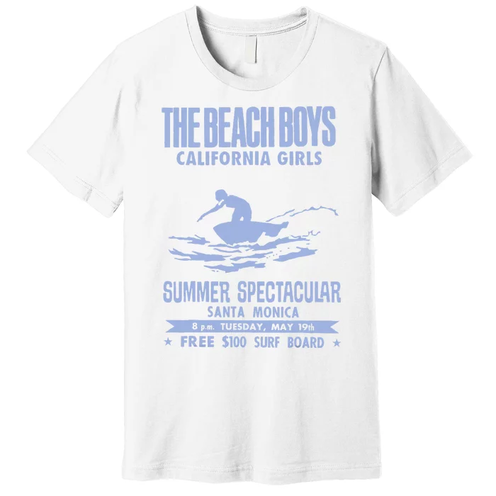 Beach California White Premium T-Shirt