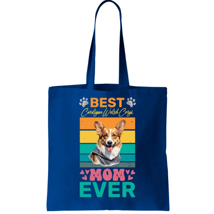 Best Cardigan Welsh Corgi Mom Ever Dog Lover Mom Gift Tote Bag