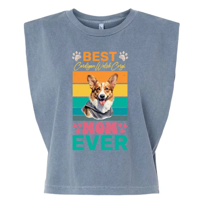 Best Cardigan Welsh Corgi Mom Ever Dog Lover Mom Gift Garment-Dyed Women's Muscle Tee