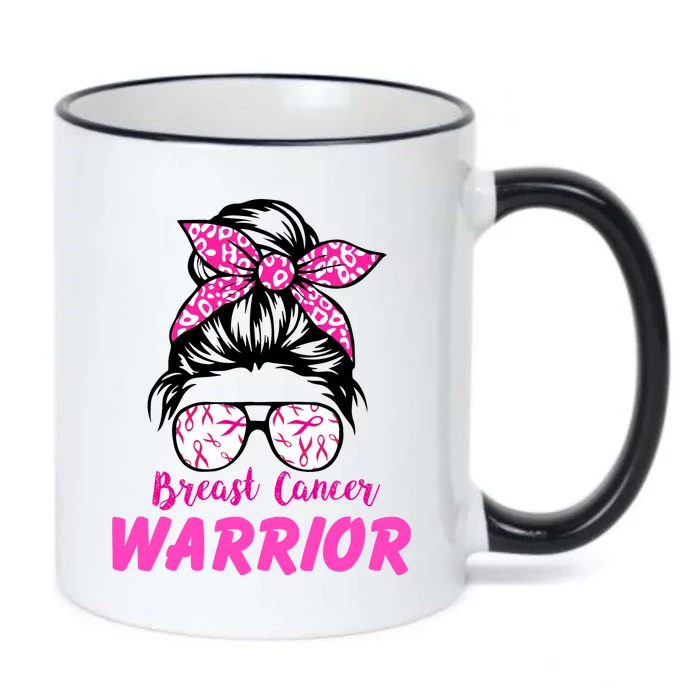 Breast Cancer Warrior Black Color Changing Mug