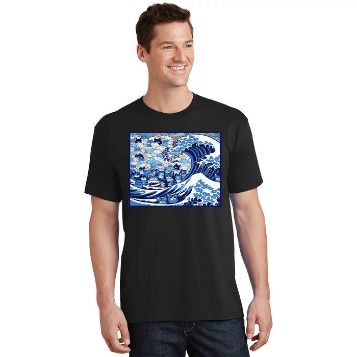 Blue Cats Wave For Kamala T-Shirt