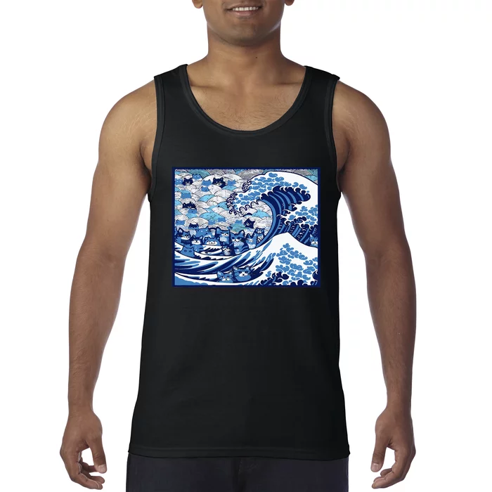 Blue Cats Wave For Kamala Tank Top