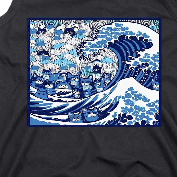 Blue Cats Wave For Kamala Tank Top