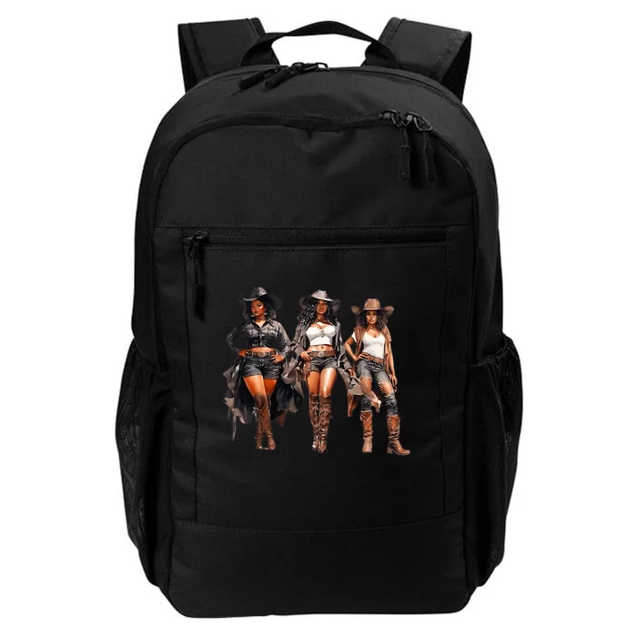 Black Cowgirl Western Rodeo Melanin Black History Texas Daily Commute Backpack