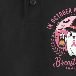 Breast Cancer Women Halloween In October We Wear Dry Zone Grid Performance Polo