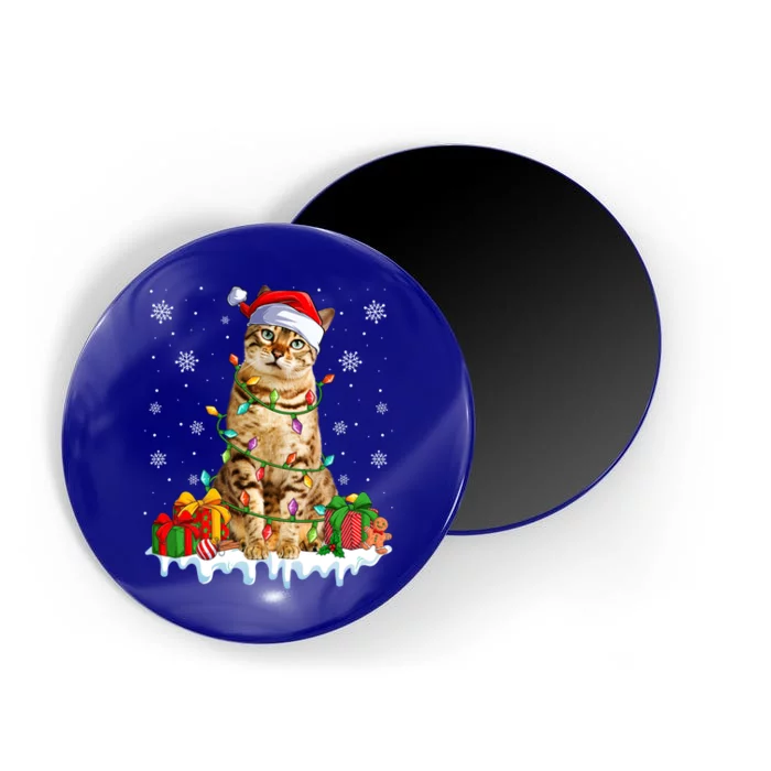 Bengal Cat Xmas Light Christmas Kitten Lover Cool Gift Magnet