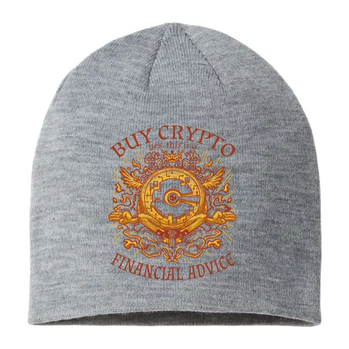 Buy Crypto Yes This Is A Financial Advice 8 1/2in Sustainable Knit Beanie