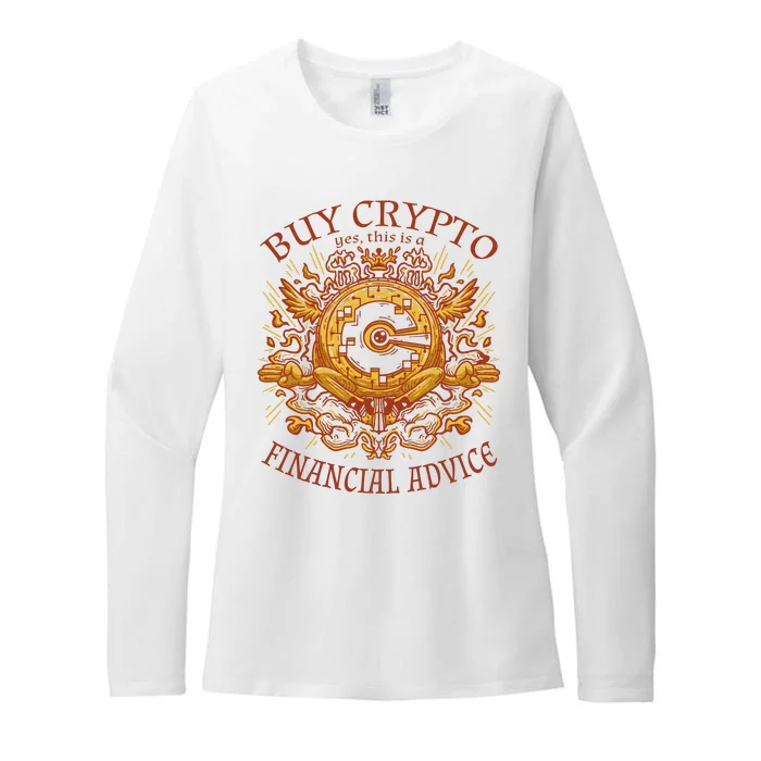 Buy Crypto Yes This Is A Financial Advice Womens CVC Long Sleeve Shirt