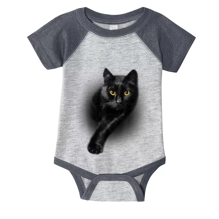 Black Cat Yellow Eyes T Cats Infant Baby Jersey Bodysuit