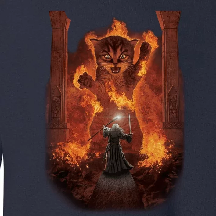 Balrog Cat You Shall Not Pass Wizard Monster Fight Toddler Sweatshirt