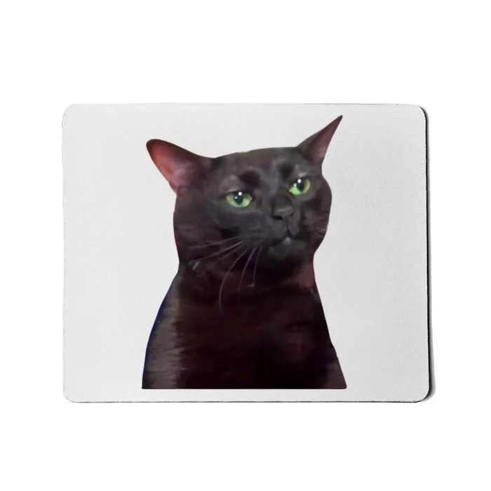 Black Cat Zoning Out Mousepad