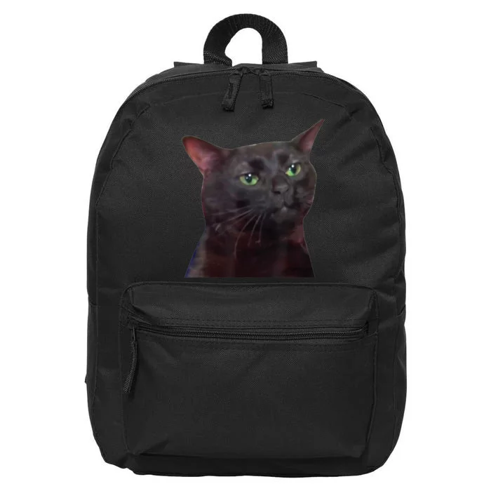 Black Cat Zoning Out 16 in Basic Backpack