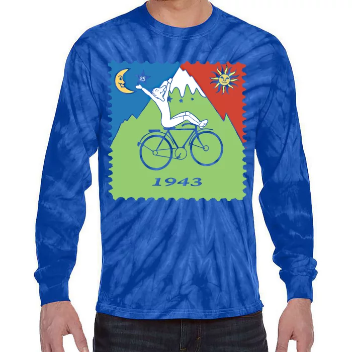 Bicycle Day 1943 Lsd Acid Hofn Trip Meaningful Gift Meaningful Gift Tie-Dye Long Sleeve Shirt