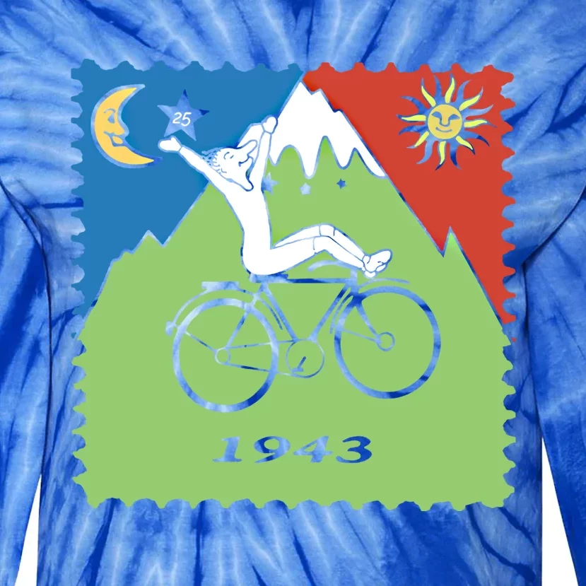 Bicycle Day 1943 Lsd Acid Hofn Trip Meaningful Gift Meaningful Gift Tie-Dye Long Sleeve Shirt