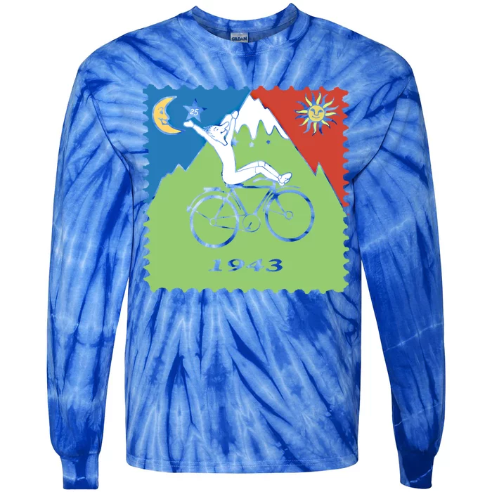 Bicycle Day 1943 Lsd Acid Hofn Trip Meaningful Gift Meaningful Gift Tie-Dye Long Sleeve Shirt