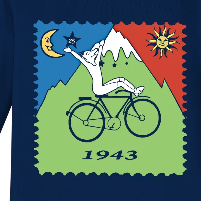 Bicycle Day 1943 Lsd Acid Hofn Trip Meaningful Gift Meaningful Gift Baby Long Sleeve Bodysuit