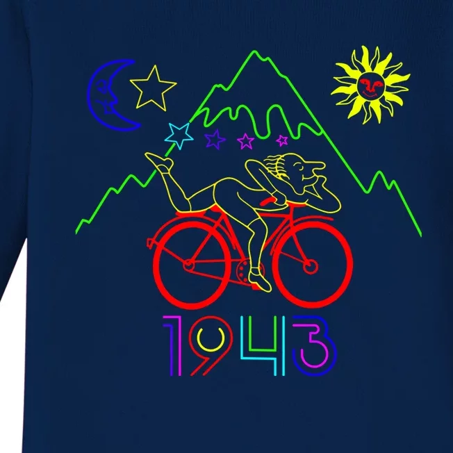 Bicycle Day 1943 Lsd Creator Great Gift Acid Trip Great Gift Baby Long Sleeve Bodysuit