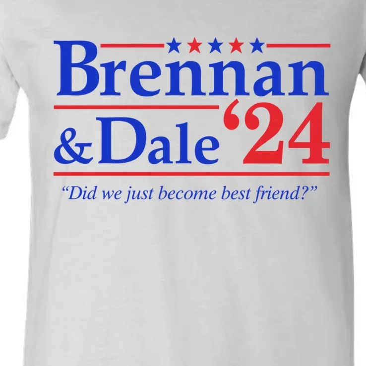 Brennan & Dale 2024 Funny Election V-Neck T-Shirt