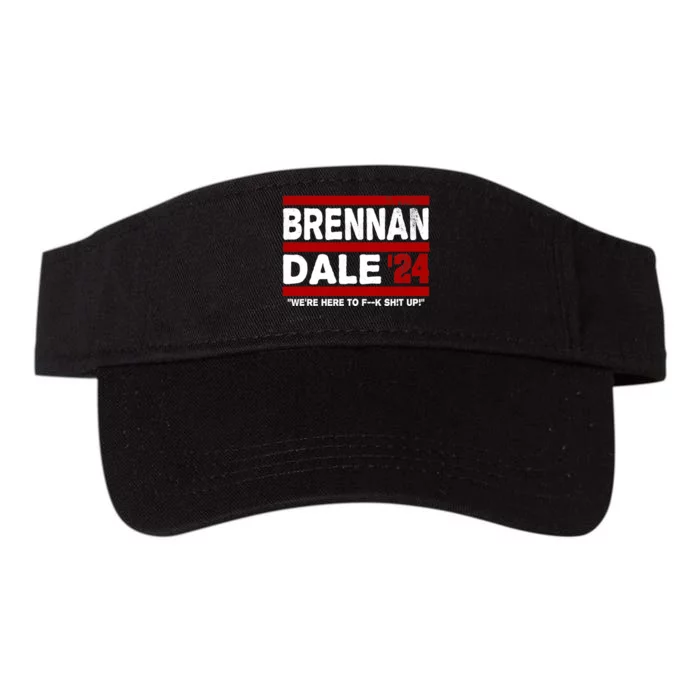 Brennan & Dale 2024 Funny Election & Politics Valucap Bio-Washed Visor