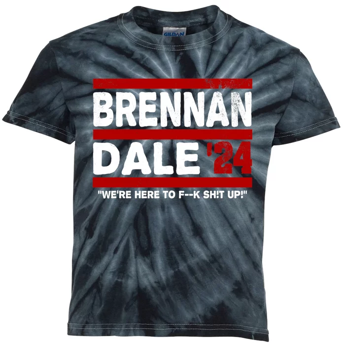 Brennan & Dale 2024 Funny Election & Politics Kids Tie-Dye T-Shirt