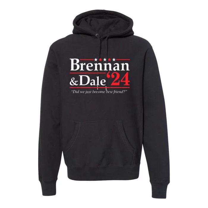 Brennan Dale 2024 Funny Vintage Political Fan Gift Premium Hoodie