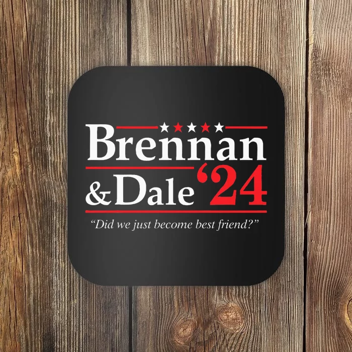 Brennan Dale 2024 Funny Vintage Political Fan Gift Coaster