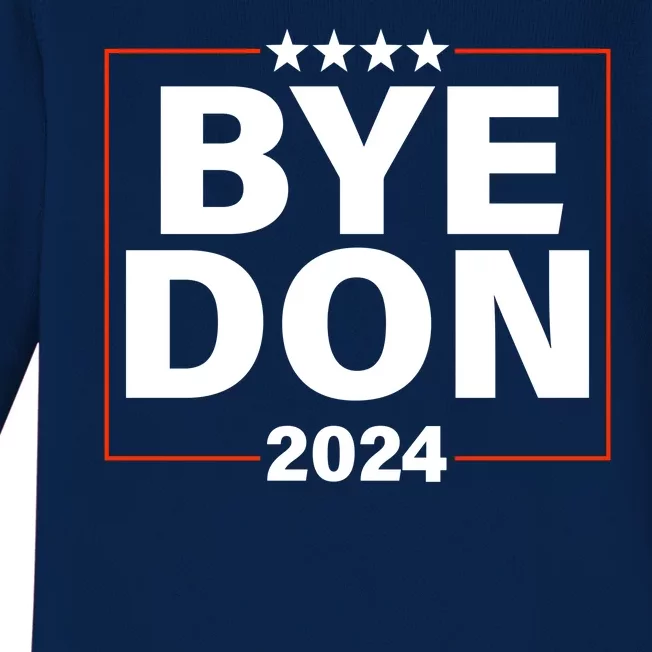 Bye Don 2024 Joe Biden Resigns Baby Long Sleeve Bodysuit