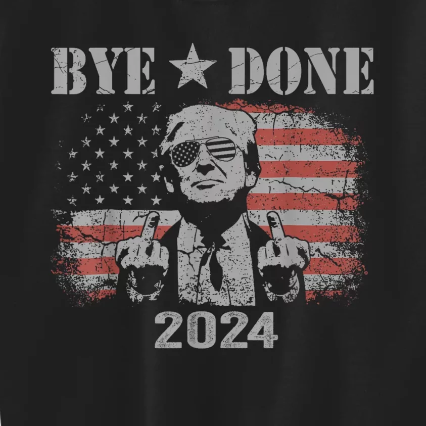 Bye Don 2024 Bye Bye Biden Out Of Office Kids Sweatshirt