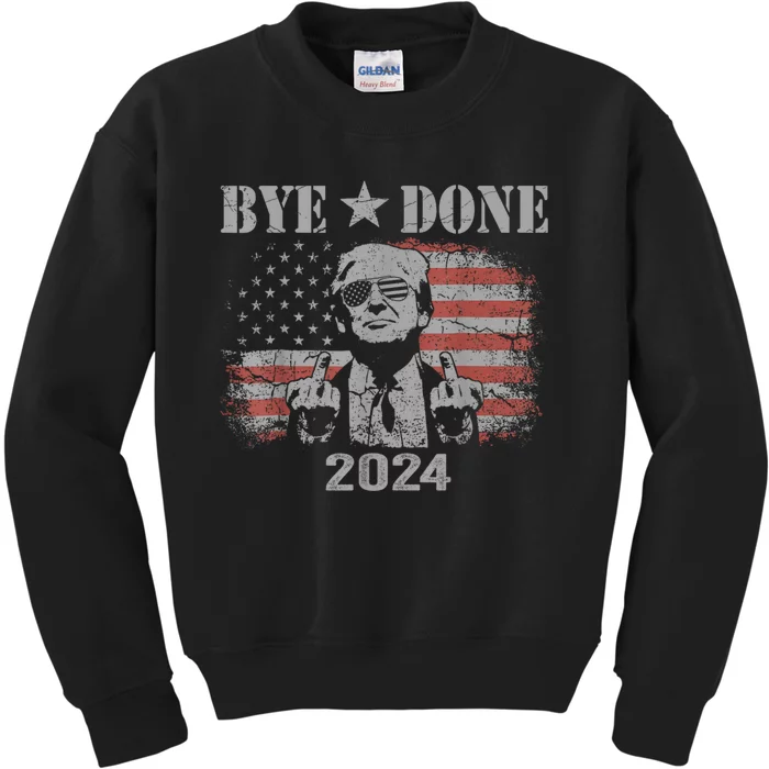 Bye Don 2024 Bye Bye Biden Out Of Office Kids Sweatshirt