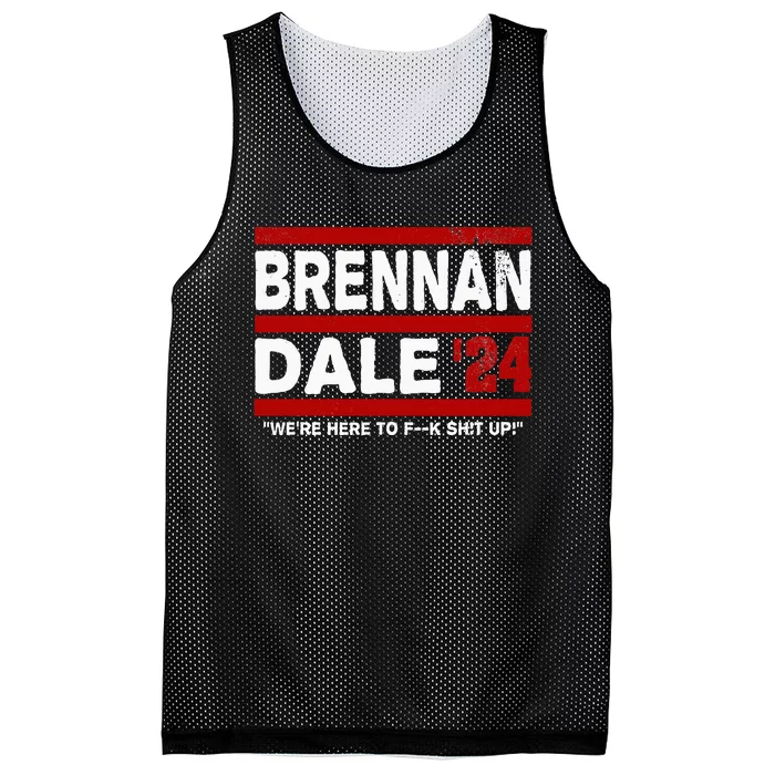 Brennan & Dale 2024 retro Election & Politics Mesh Reversible Basketball Jersey Tank