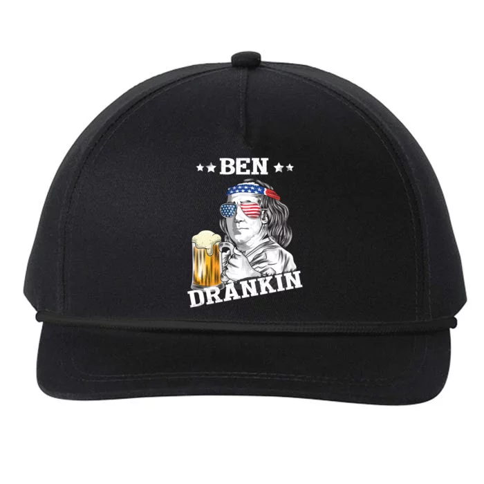 Ben Drankin 4th Of July Funny American Gift Snapback Five-Panel Rope Hat