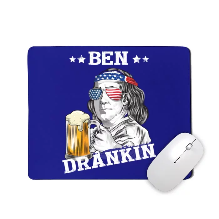 Ben Drankin 4th Of July Funny American Gift Mousepad