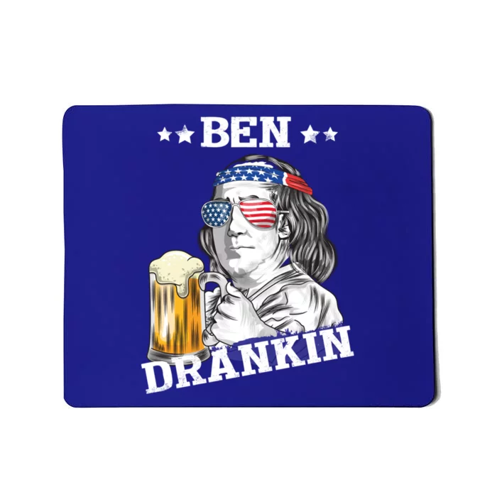 Ben Drankin 4th Of July Funny American Gift Mousepad