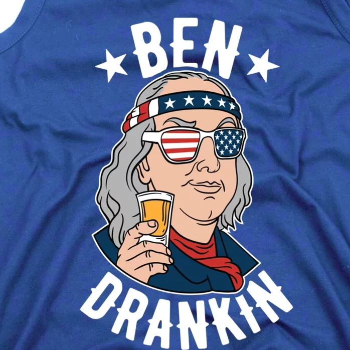 Ben Drankin 4th Of July Funny Benjamin Franklin Ing Gift Tank Top