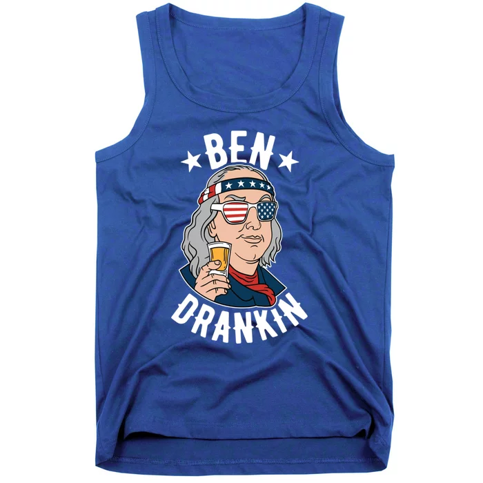 Ben Drankin 4th Of July Funny Benjamin Franklin Ing Gift Tank Top