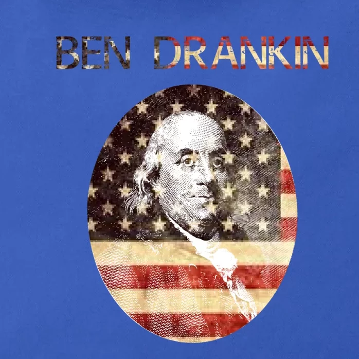 Ben Drankin 4th Of July Funny Benjamin Franklin Cute Gift Zip Tote Bag