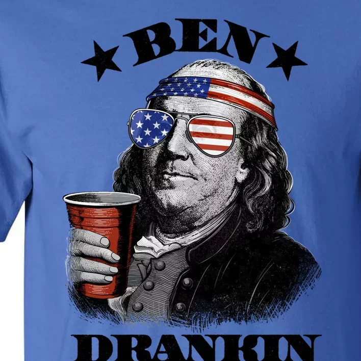 Ben Drankin 4th Of July Funny Usa Franklin Ing Gift Tall T-Shirt