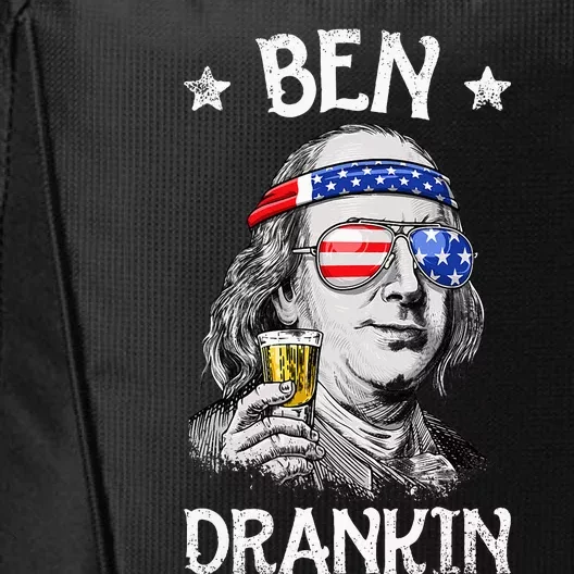 Ben Drankin 4th Of July Benjamin Franklin Women Usa Flag City Backpack