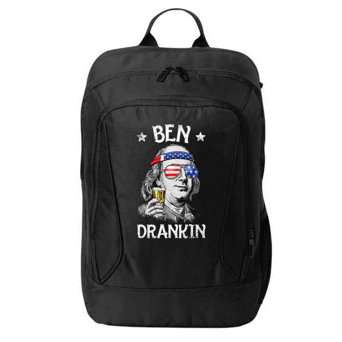 Ben Drankin 4th Of July Benjamin Franklin Women Usa Flag City Backpack