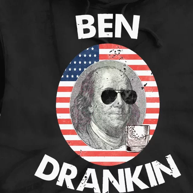 Ben Drankin 4th Of July Gift Beer Party Tie Dye Hoodie