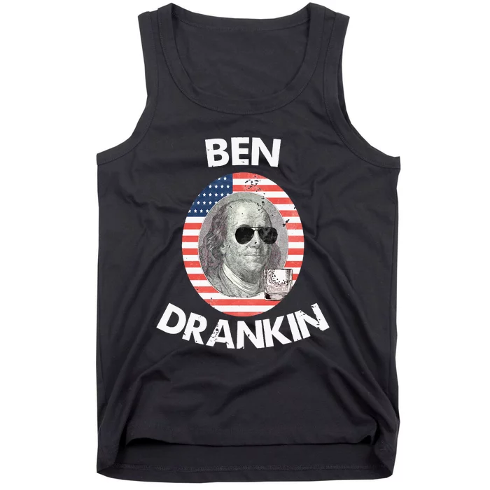 Ben Drankin 4th Of July Gift Beer Party Tank Top