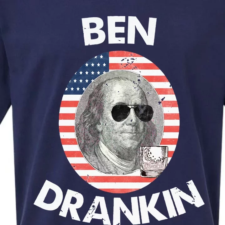 Ben Drankin 4th Of July Gift Beer Party Sueded Cloud Jersey T-Shirt