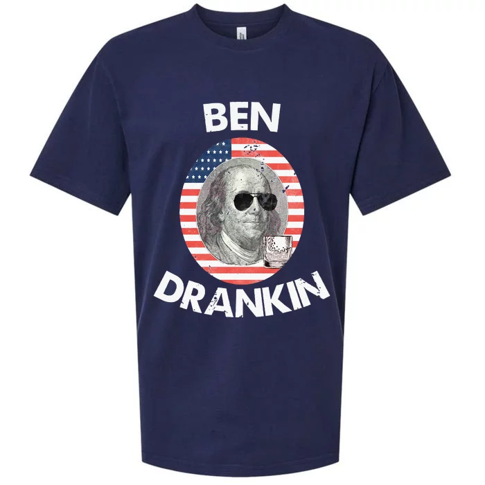 Ben Drankin 4th Of July Gift Beer Party Sueded Cloud Jersey T-Shirt