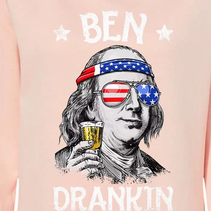 Ben Drankin 4th Of July Benjamin Franklin Womens California Wash Sweatshirt